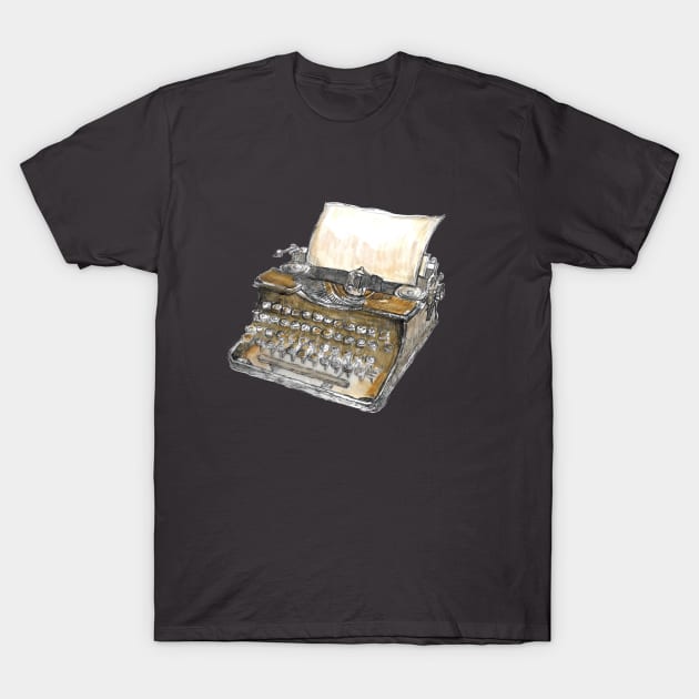 Vintage Typewriter - Vintage Objects - Gifts for writers. T-Shirt by FanitsaArt